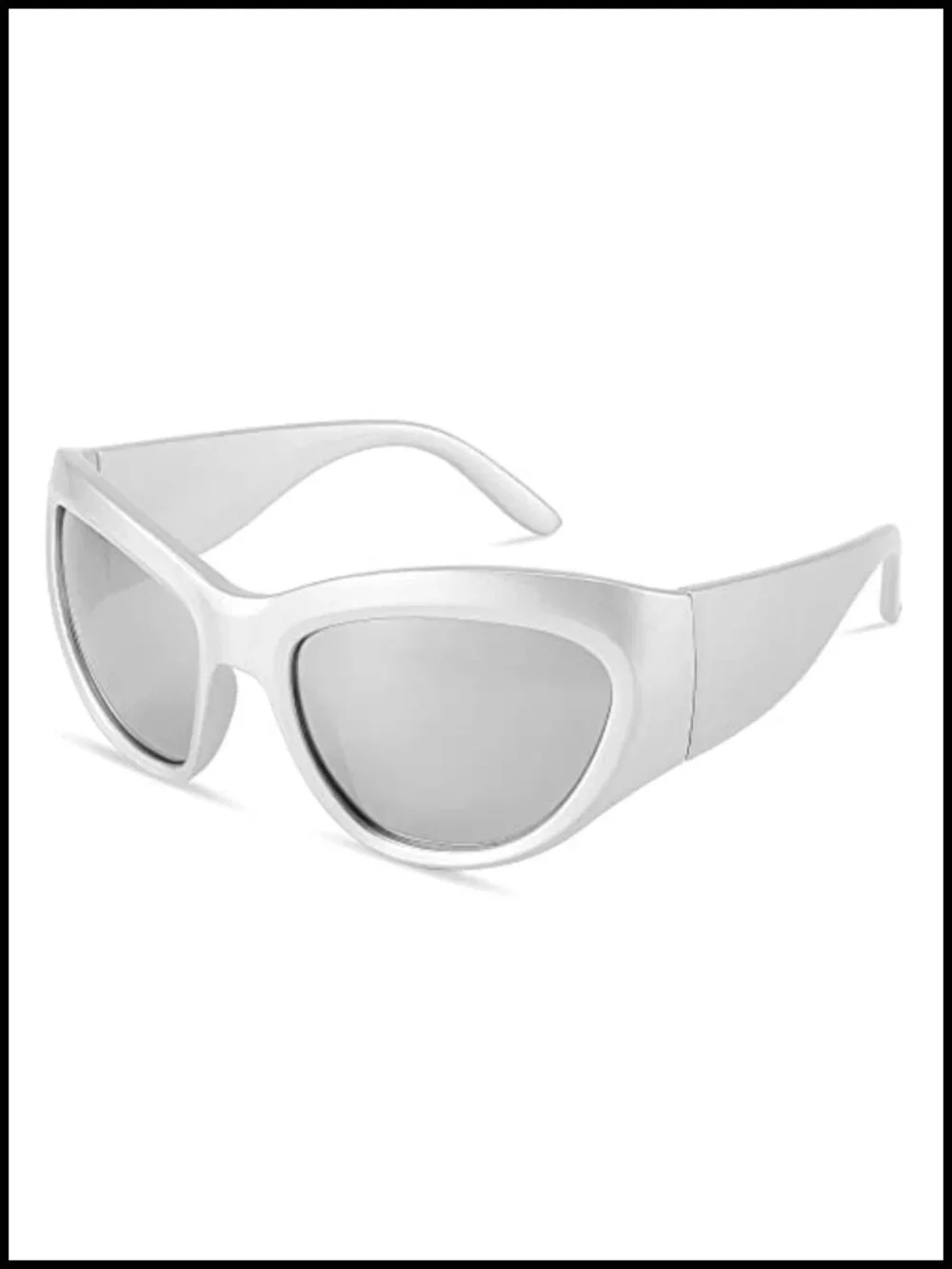 Oversized Shield Sunglasses UV400 Protection Wrap Around